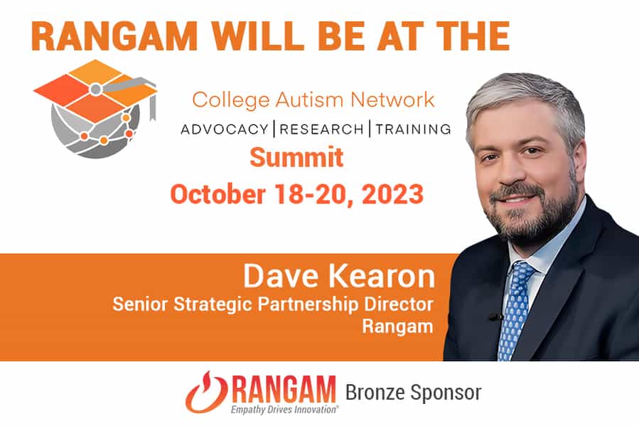 Rangam will be at the College Autism Network Advocacy, Research, Training Summit October 18-20, 2023